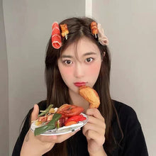 Load image into Gallery viewer, Maeelove Tiktok Simulation skewers food hairpin
