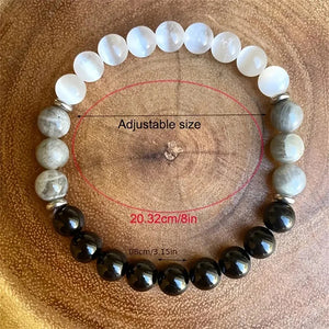 Fashionable Natural Stone Beaded Bracelet
