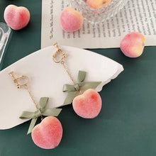 Load image into Gallery viewer, Maeelove Peach Ear Studs and Ear Clips