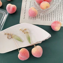 Load image into Gallery viewer, Maeelove Peach Ear Studs and Ear Clips
