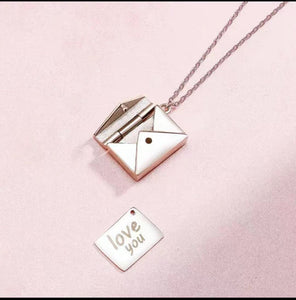 Maeelove  Love Letter Necklace 925 Sterling Silver