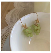 Load image into Gallery viewer, Maeelove Grape with Butterfly 925 Sterling Silver Studs