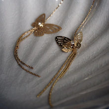 Load image into Gallery viewer, Maeelove Long Butterfly Earring Chain 925 Silver Pin Earrings