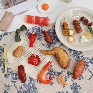 Maeelove Tiktok Simulation skewers food hairpin