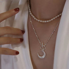 Load image into Gallery viewer, Maeelove 925 Sterling Silver Moon Necklace