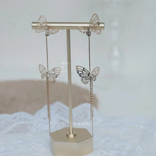 Load image into Gallery viewer, Maeelove Long Butterfly Earring Chain 925 Silver Pin Earrings