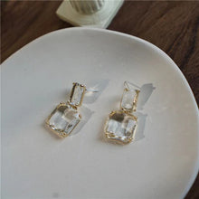 Load image into Gallery viewer, Bella poarch!Sugar Cube Crystal 925 Sterling Silver Earrings