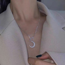 Load image into Gallery viewer, Maeelove 925 Sterling Silver Moon Necklace